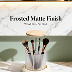 🪞 Rotating Makeup Brush Organizer