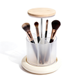🪞 Rotating Makeup Brush Organizer