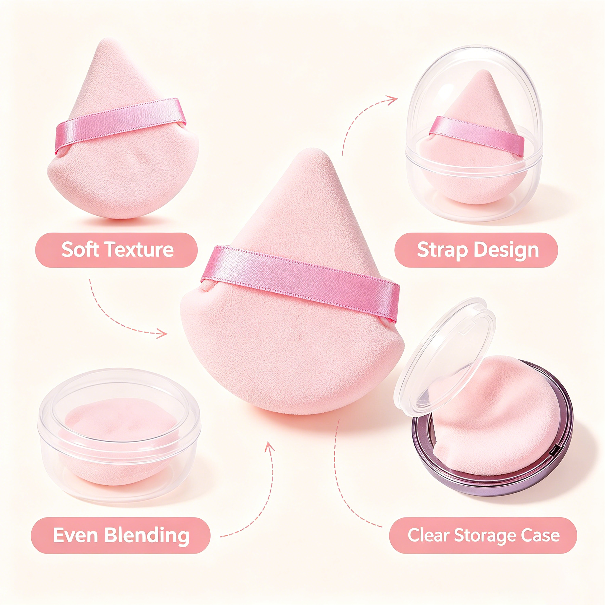 Pink Beauty Sponge Kit
